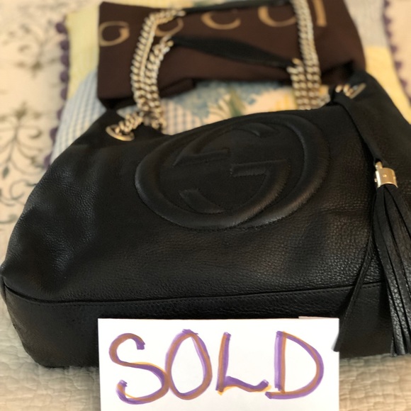 Gucci Handbags - GUCCI BLACK SOHO TOTE- HO HO HO🎁🎉🎆